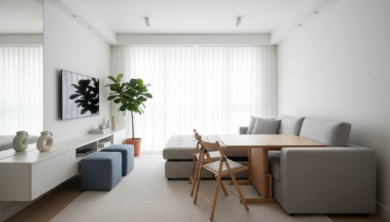 Inspirasi Dekorasi Ruang Tamu Minimalis Modern di Apartemen Kecil
